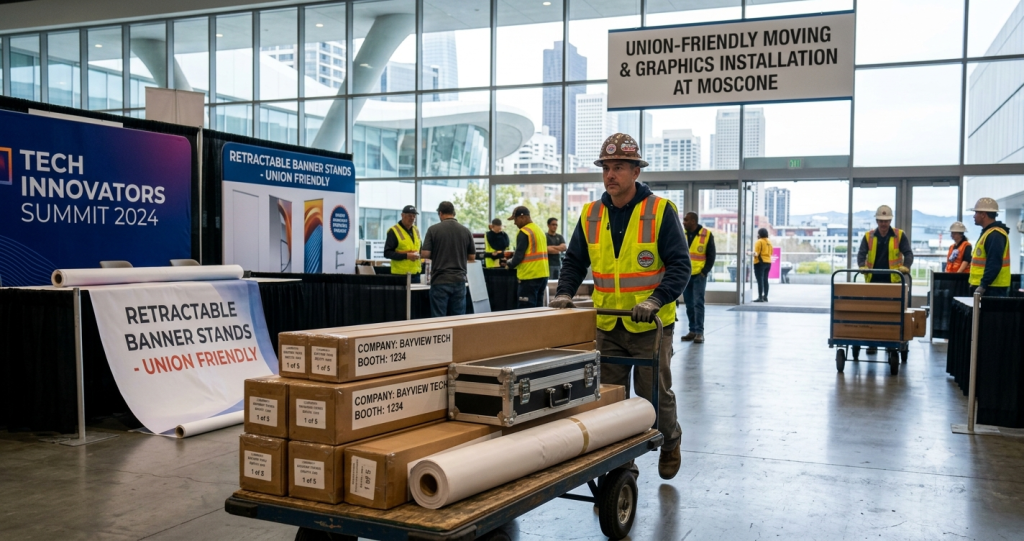 Union-Friendly Banner Printing San Francisco: Drayage and Load-In Smarts at Moscone