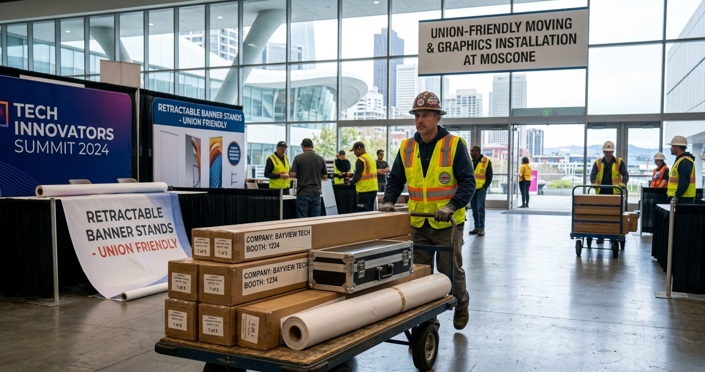 Union-Friendly Banner Printing San Francisco: Drayage and Load-In Smarts at Moscone